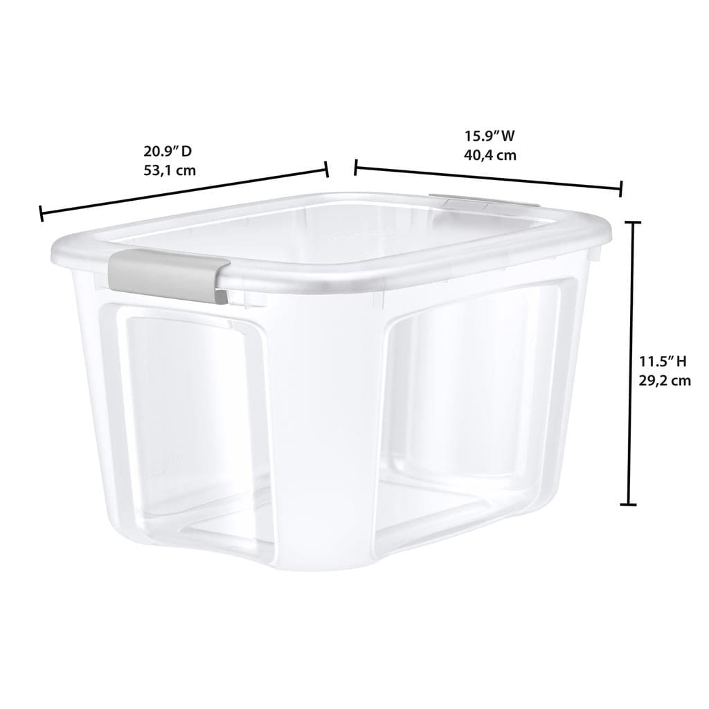 NO! Break Plastic Containers 3 Units / 41 Liter / 11 gallon Ideal to organize objects in your office, garage, tools, clothes and accessories.-467384 ebuystt