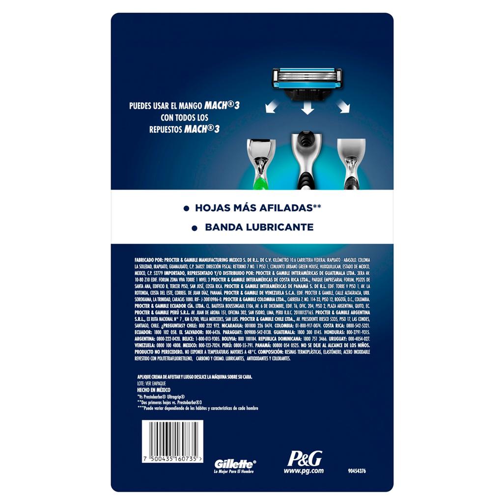Gillette Mach3 3-Blade Razor Cartridges 16 Units - 495119 ebuystt