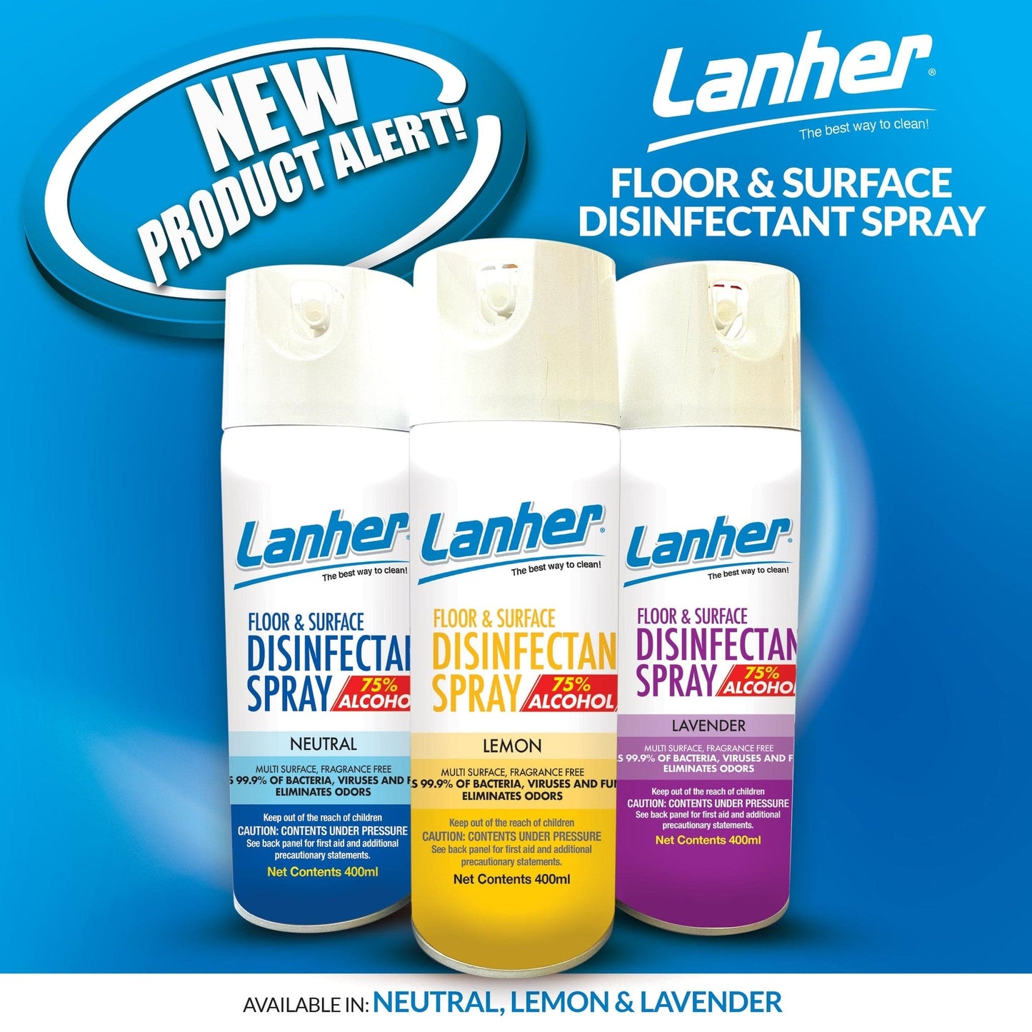 Lanher Foam Bathroom Cleaner 400ml - 7651129015906 Pie's Variety Store