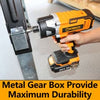 WORKSITE Cordless Impact Driver Kit, 2655 In-lbs (300N.m) Max Torque, 1/4