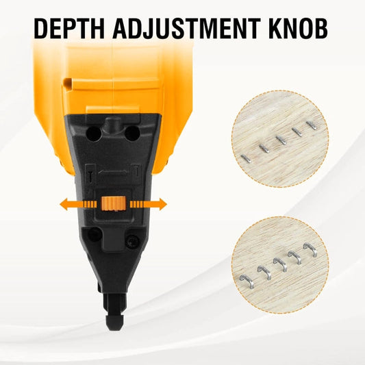 WORKSITE 2-In-1 Brad Nailer Stapler 18 Gauge Battery Powered Portable Nail Gun Compatible with 3/4 Inches~2Inches Nails and 3/4 Inches~1-9/16 inches Staples- CNT116 Worksite Power Tools