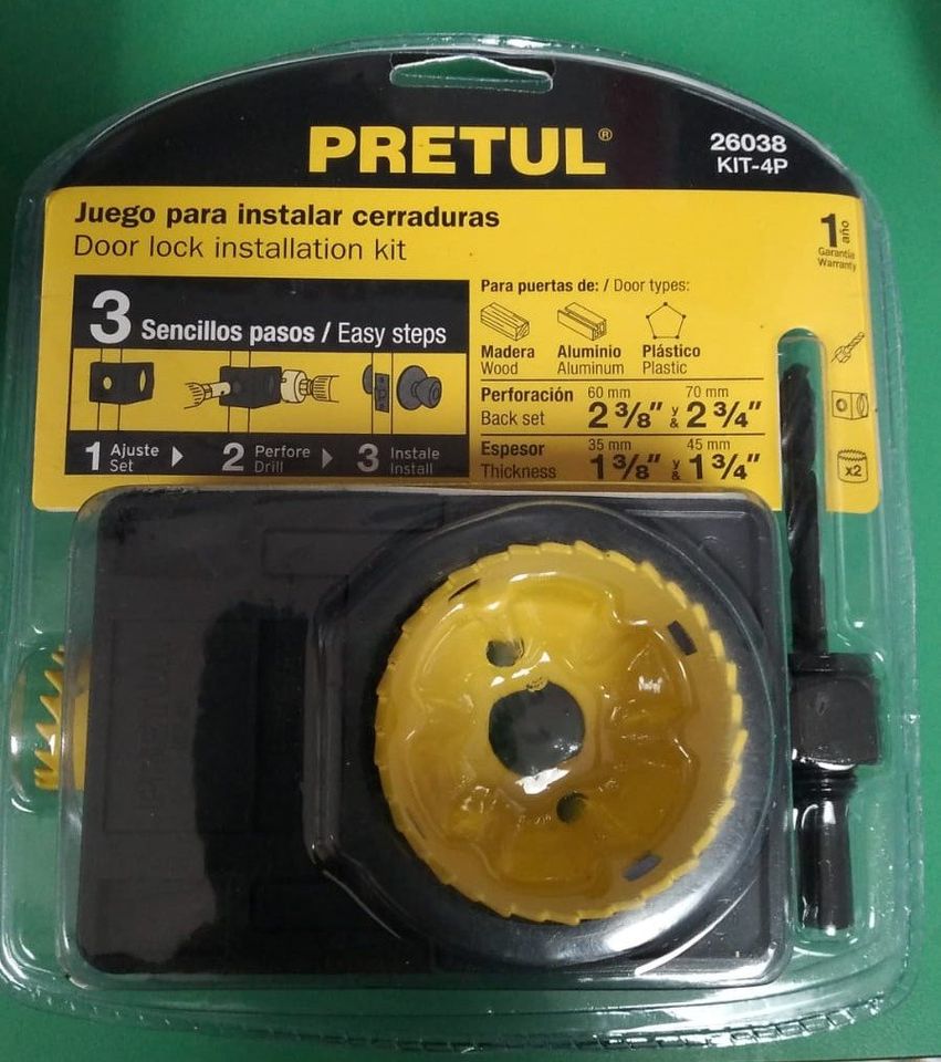Pretul 4pc Door lock installation kit- 26038 MEGA