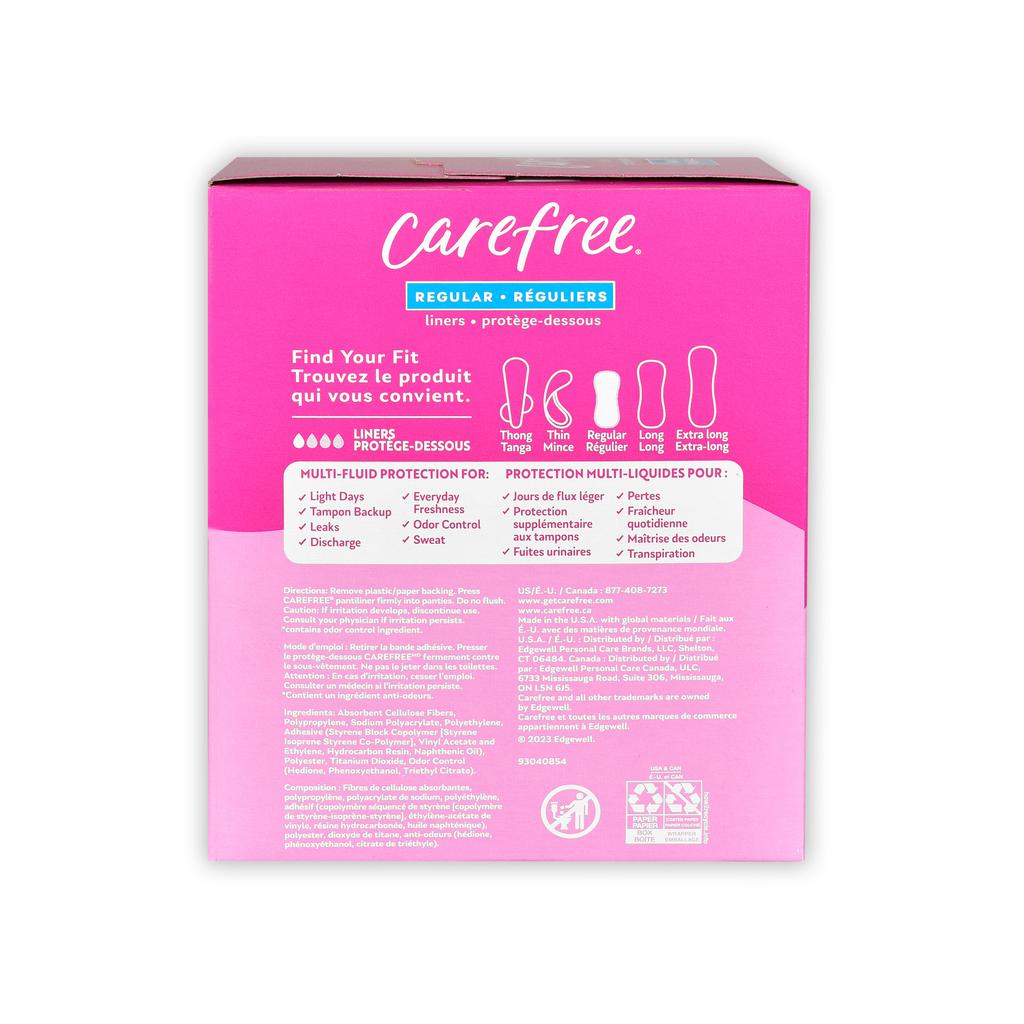 Carefree Panty Liners Regular 120 Units -293260 ebuystt