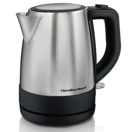 HAMILTON BEACH 40998 1.0L ELECTIC KETTLE STAINLESS STEEL - HMTNBK18 Pie's Variety Store