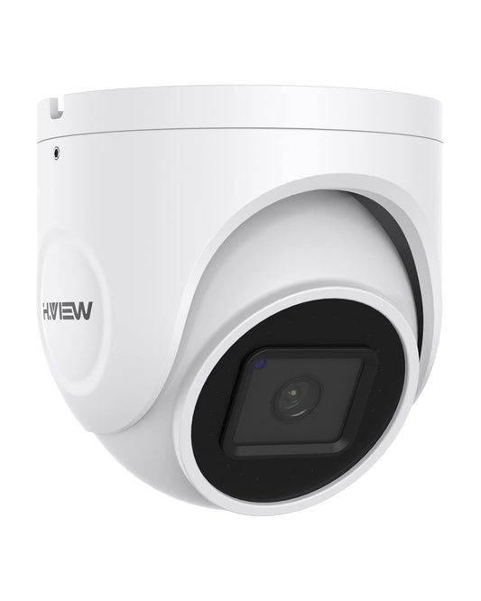 (Hikvision Compatible) H.VIEW 5MP Outdoor POE Camera Dome Turret IP Security Camera, 100ft IR Night Vision, 2.8mm Fixed lens, H.265+ IP PoE Outdoor Camera, RTSP,RTMP WDR,Support SD Card H.VIEW