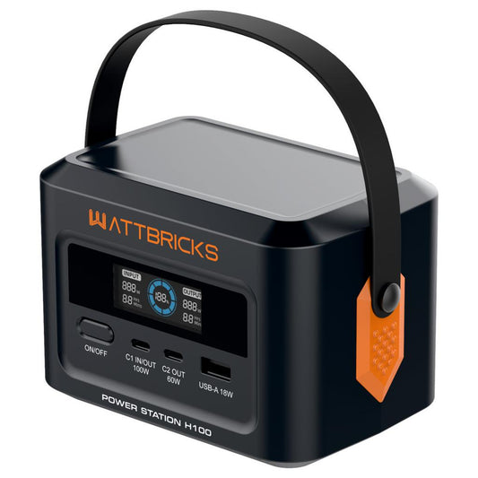 Wattbricks Energy 120 W Portable Power Station H100B -501569 ebuystt