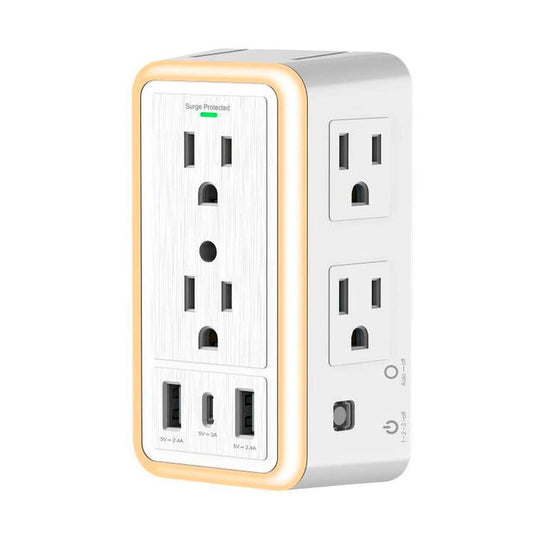 ProHT 6-Outlet Multiple Plug USB and Night Light. Get unmatched power with the ProHT power strip.-460644 EBUYSTT
