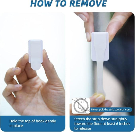 Removable Multipurpose Hooks 5PK Suitable For Use on tile, glass, stainless Steel and finished wood surfaces- HY0084 Mega
