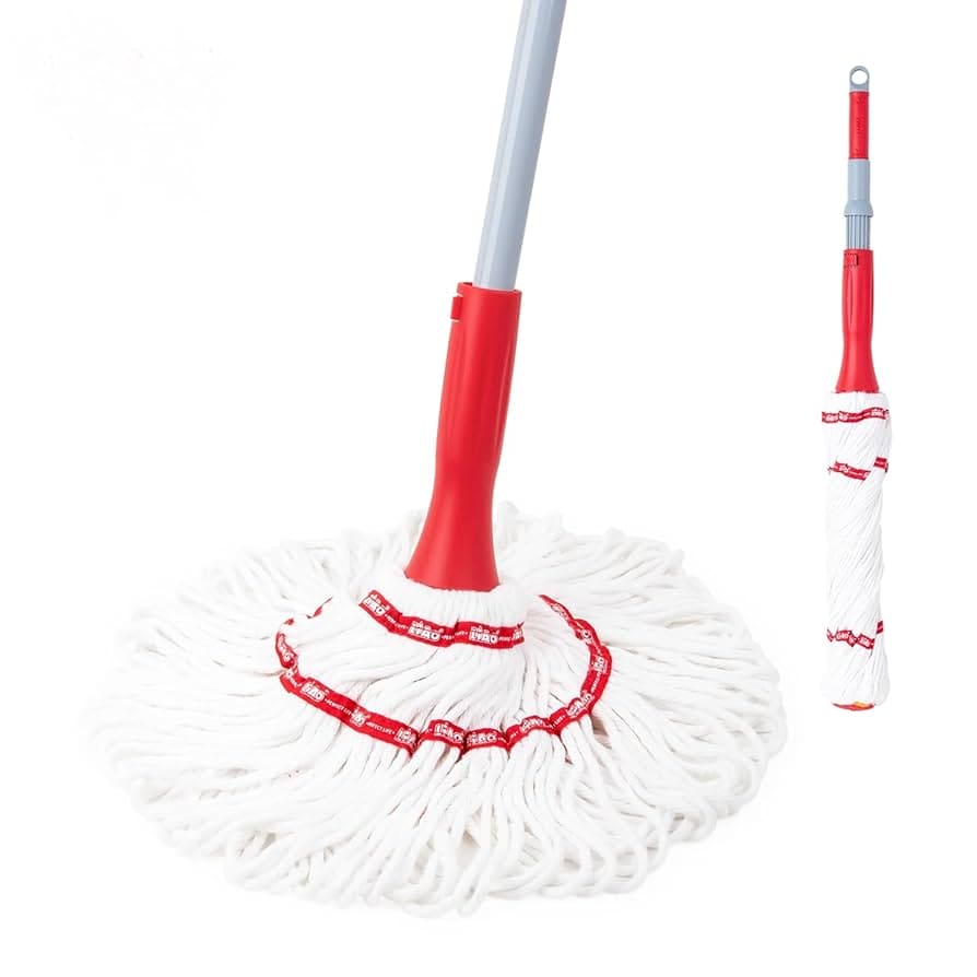 LIAO MICROFIBER TWIST MOP W/HANDLE W/SPONGE TIP - A130072 MEGA