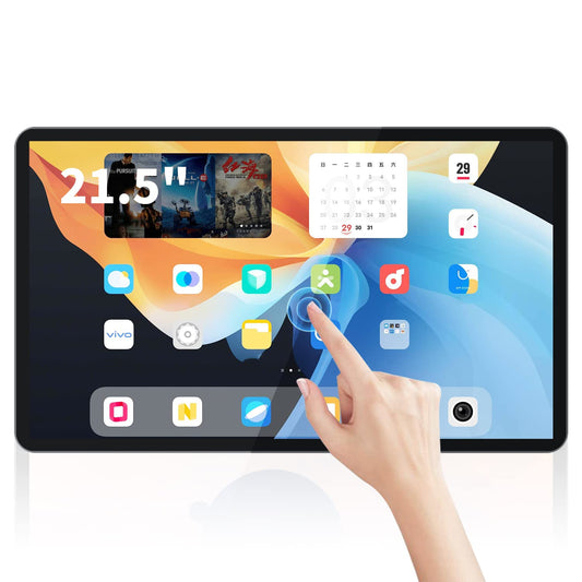 TouchWo 21.5 inch Android 11 Touchscreen Industrial PC, 16:9 FHD 1080P, WiFi and Built-in Speakers, RK3568 4GB RAM & 32GB ROM, Smart Board for Classroom, Meeting & Game TouchWo