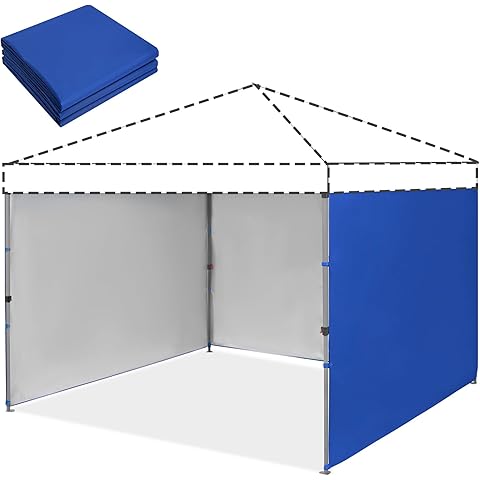 Tent Sidewalls for 10x10 Pop Up Canopy Waterproof,99% UV Protection,3 Piece Sidewalls, White(3PCS Sidewall Only, Canopy Tent NOT Included)-B0C4DVTYWL ebuystt
