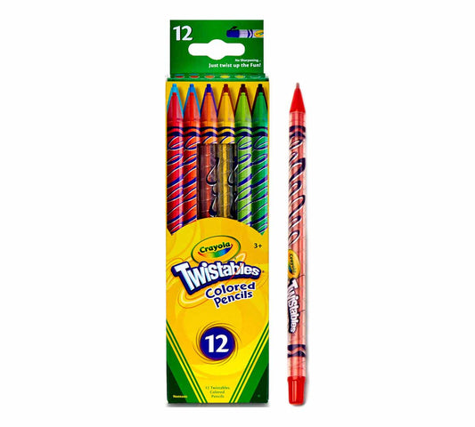 Crayola Coloured Pencils Twistable 12 Pack - 07166257408 Pie's Variety Store