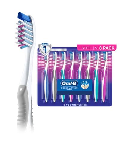 Oral B Toothbrushes Cross Action 8 Units-97983