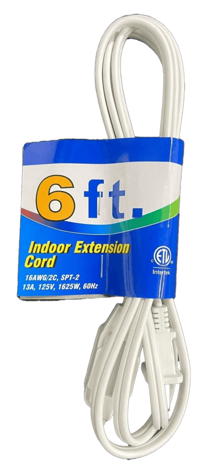 Powerlink Indoor extension cord, durable, perfect for office or home. Various Size 6ft, 12ft,15ft, 20ft