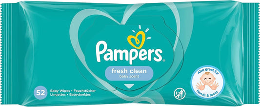 Pampers Fresh Clean Baby Wipes (52 Wipes) - 8001841041360 Pie's Variety Store