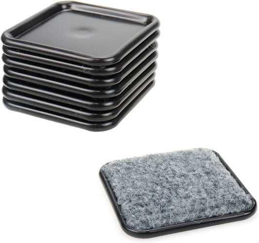 Geesatis 8 Pcs Furniture Sliders Reusable Heavy Moving Pads Sliders for Hardwood Floors, Move Your Furniture Easy, Floor Protector, Square & 3.1 X 3.1 inch-ZY11082668 ebuystt