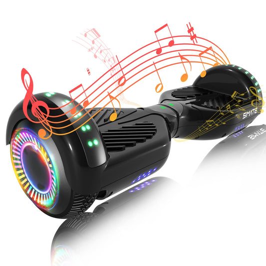 SIMATE Hoverboard, Bluetooth All Terrain Hover Boards with LED Lights and APP Control, Gifts for Kids Adults Girls Boys, for All Ages SIMATE