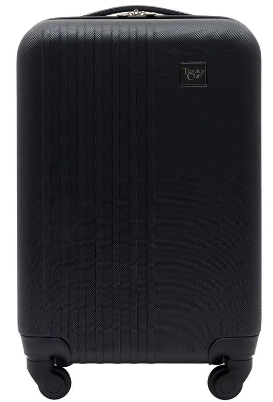 Travelers Club Cosmo Hardside Spinner Luggage, Black, Carry-On 20-Inch Travelers Club