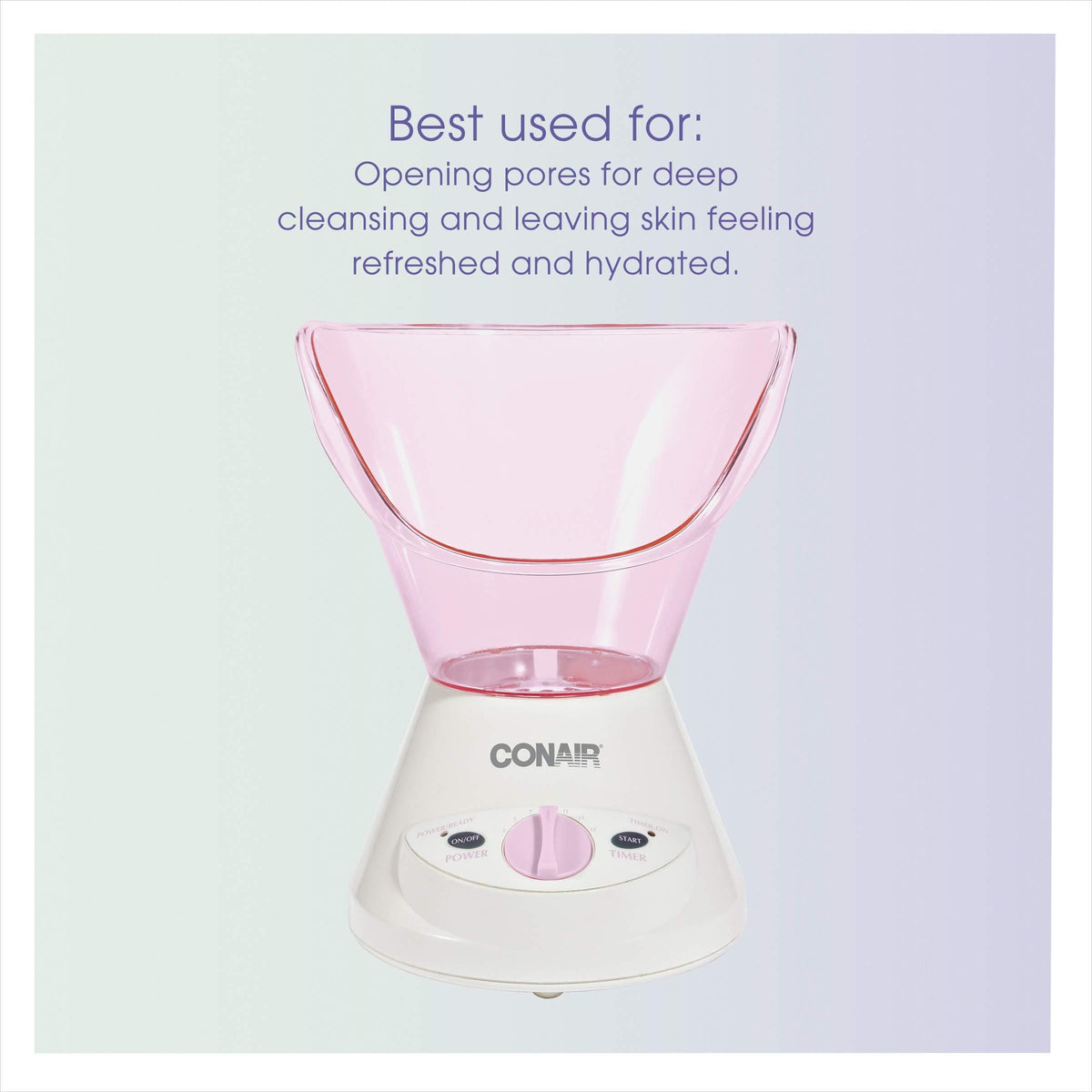 True Glow by Conair Gentle Mist Moisturizing Facial Steamer with Cleansing Brush Conair