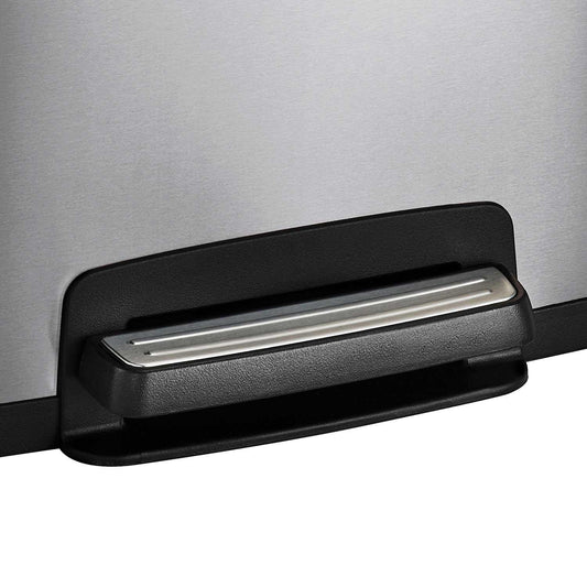 Tramontina 13 Gal Step Trash Can, Stainless Steel Tramontina