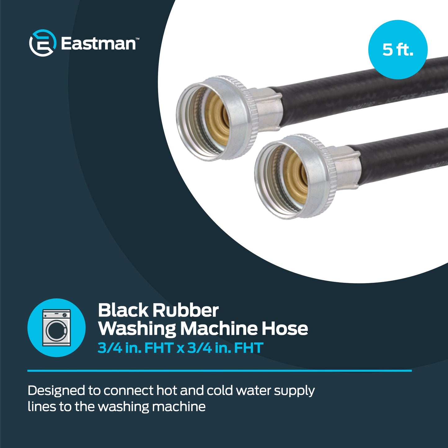 Eastman Rubber Washing Machine Fill Hose -60323N MEGA