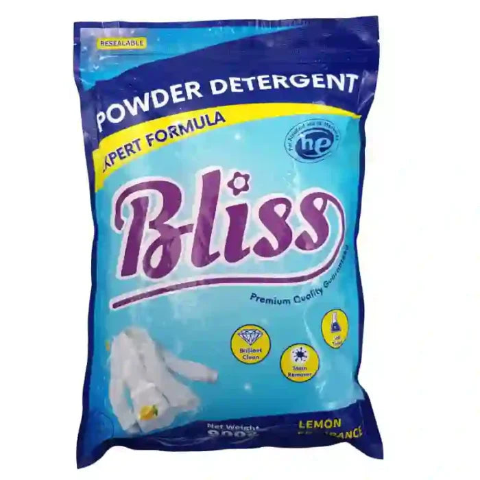 Bliss Powder Detergent Lemon Scent, Resealable Bag - 076950318989604 ebuys