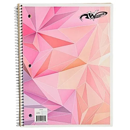 Winners 1 Subject Spiral Notebook, Assorted Colours - 84045390061 Pie's Variety Store