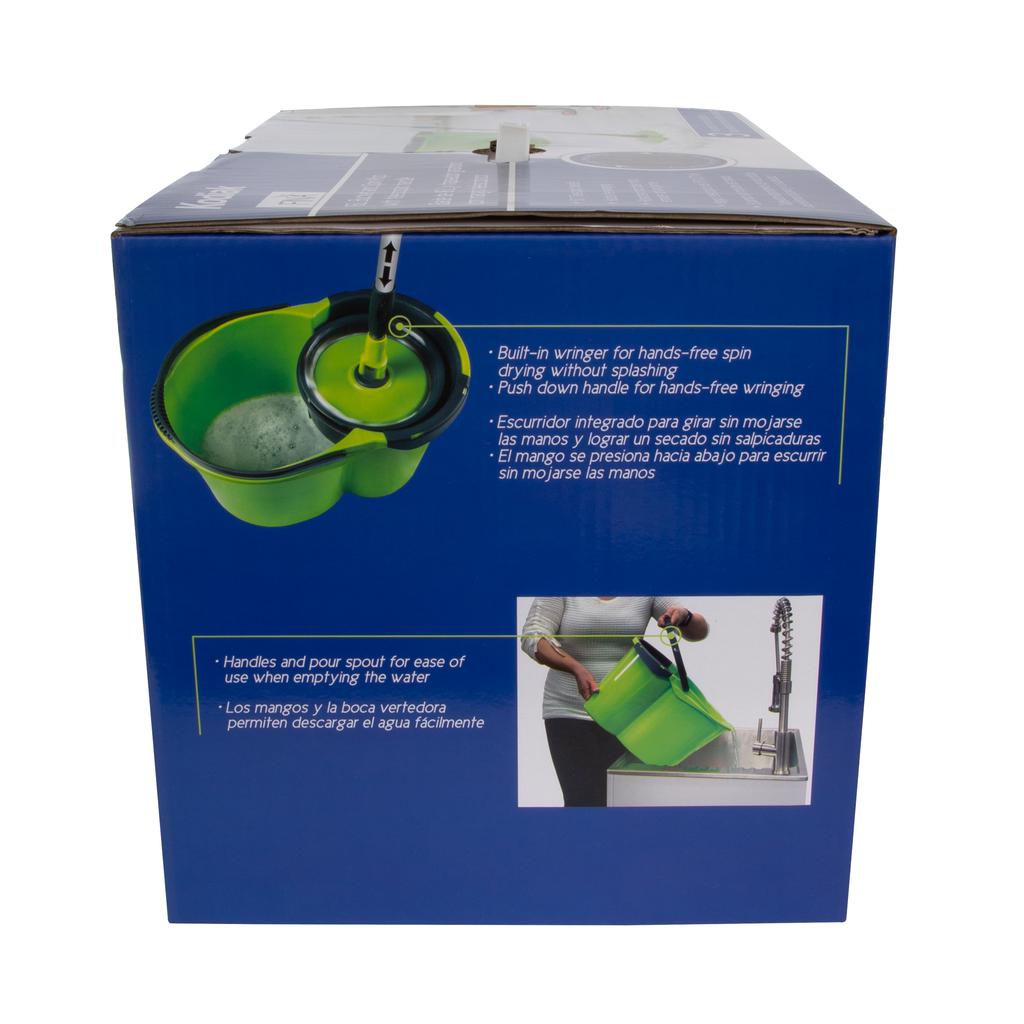 Kodiak Bucket and Mop with built-in wringer for a comfortable cleaning process, A great complement to your home cleaning tools - 377596 Hannah Frederick