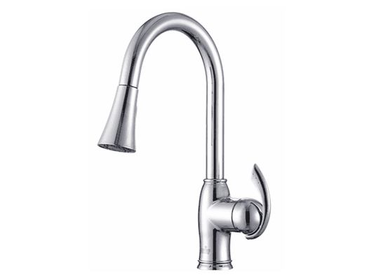 Aquarius Brushed Nickel PVD Single Handle Pull-down Kitchen Faucet - F0504501101 MEGA