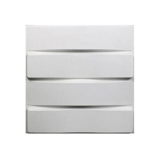 Mega Luxe Paintable 3D Texture PVC Wall Panels (19.7 x 19.7In.) - Decorative, waterproof, flame resistant, sturdy, interior decoration to add both aesthetics and functionality to your home and offices - D013 Mega Luxe