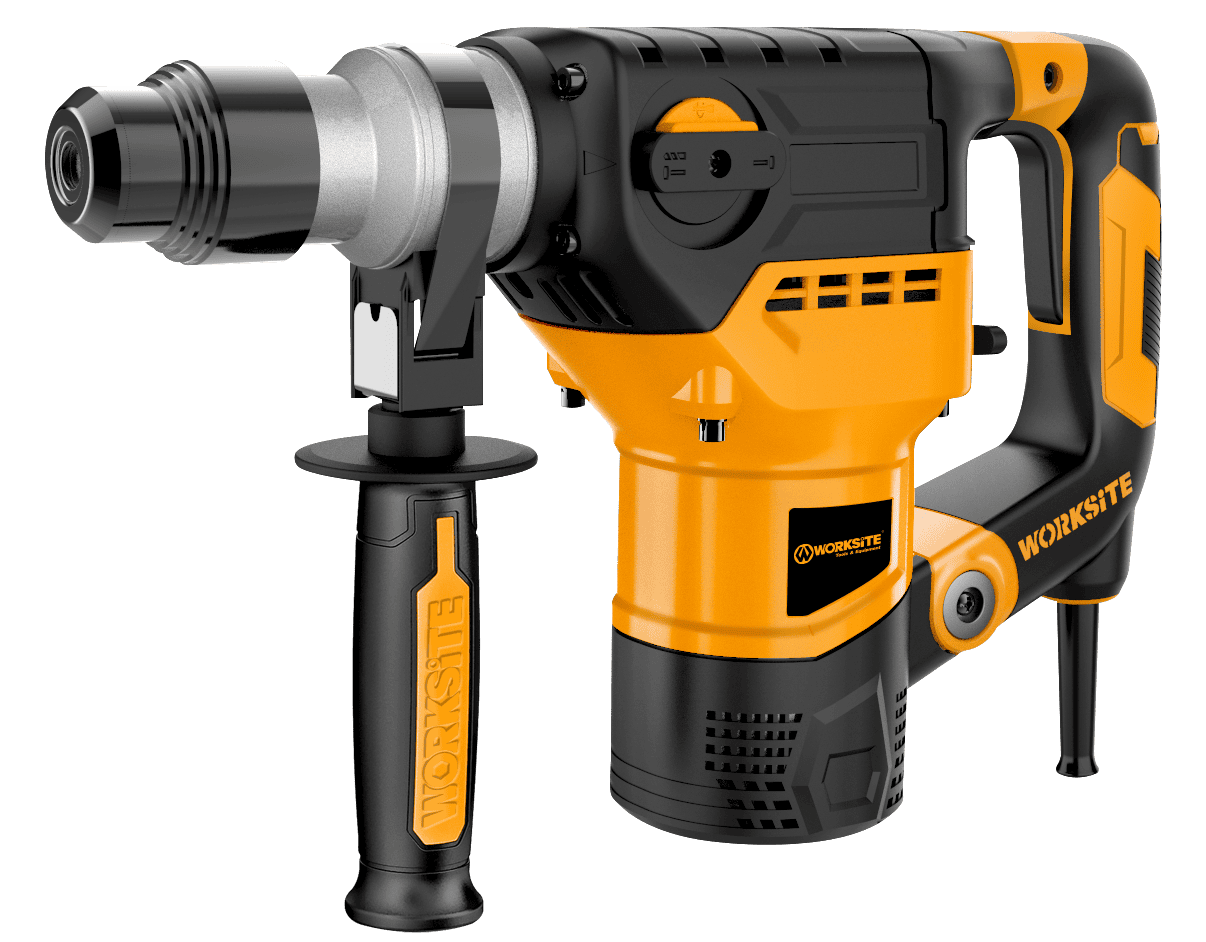 WORKSITE Industrial Quality 36mm Rotary Hammer Drill Machine Power Hammer Tools Large 1500W Corded Electric Rotary Hammer - ERH254 Worksite Power Tools