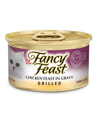 Fancy Feast Chicken Feast In Gravy Grilled Gourmet Cat Food 3oz - 05000004080 Pie's Variety Store