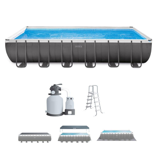 INTEX 24ft X 12ft X 52in Ultra Xtr Rectangular Pool Set -Sku# INTEX-869 | Model# 26363 ebuystt