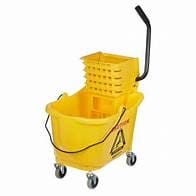 38QT PLASTIC MOP PBUCKET WITH SIDE PRESS WRINGER -601413 ebuys