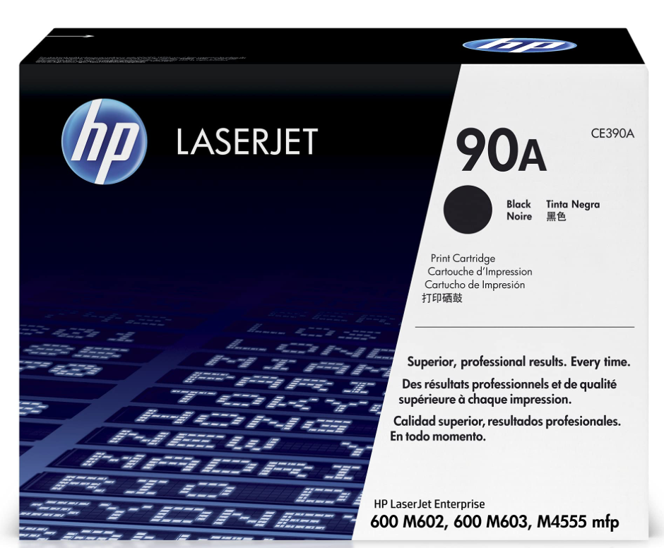 HP 90A Black Original LaserJet Toner Cartridge - CE390A ebuystt