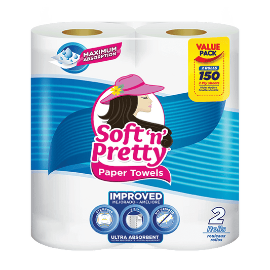 SOFT N PRETTY PAPER TOWEL VALUE PACK 3CT - SNPPTVP3CT Pie's Variety Store