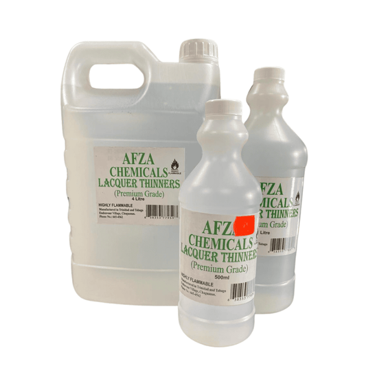 AFZA Lacquer Thinners-Premium Grade lacquer Thinners, Available in 500ml, 1 litre and 4 litre sizes. ebuystt
