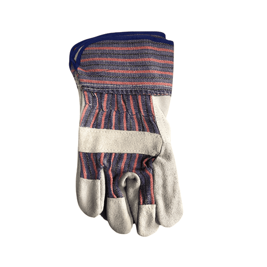 Brown Leather Work Glove Split Cow, for Heavy Duty, Truck Driving, Warehouse, Gardening & Farming -Glove005 ebuystt