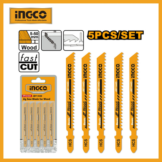 INGCO 5 PCS JIG SAW BLADE FOR WOOD INGCO -JBT144D MEGA