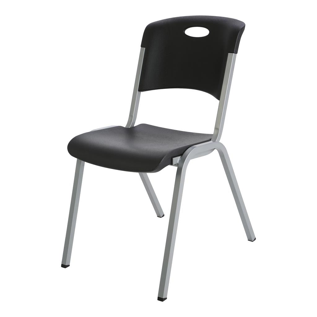 Lifetime Stack Chair Black Commercial Grade-28333 ebuystt