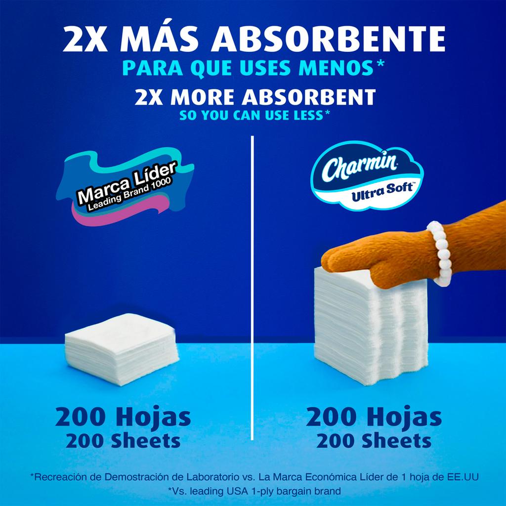 Charmin Ultra Soft Toilet Paper 18 Rolls / 244 Sheets More convenient, more value, and all in this all in a longer-lasting roll, so you can change the roll less often-438680 Hannah's Variety Store