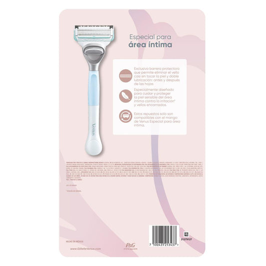 Gillette Venus Razor Intimate Area 1 Handle + 6 Refill Cartridges -503368 ebuystt