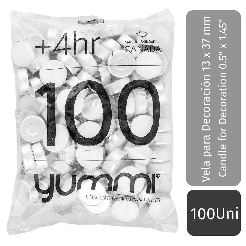 Yummi Unscented Tealights 100 Units- 6991 Ebuystt