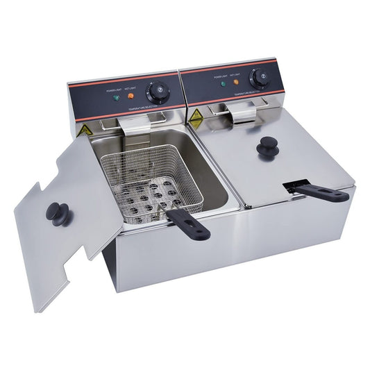 Commercial Electrical Deep Fryers 12LX2(220V) ebuystt