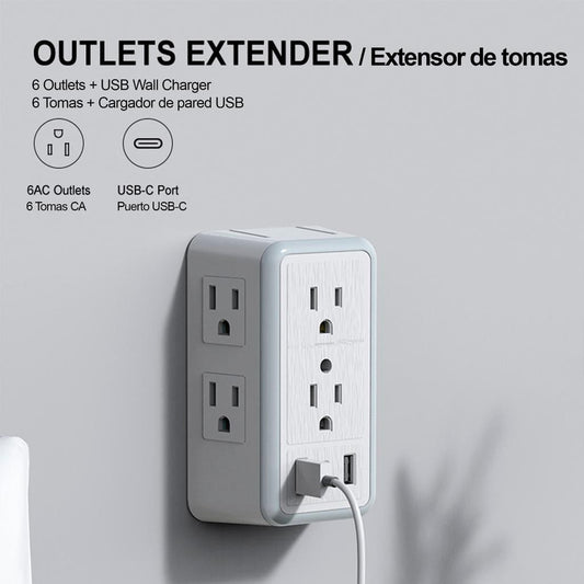 ProHT 6-Outlet Multiple Plug USB and Night Light. Get unmatched power with the ProHT power strip.-460644 EBUYSTT