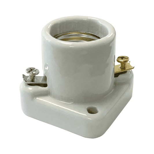 Brown Porcelain Socket Ideal - perfect for closets, basements and utility rooms- BREL0021 MEGA