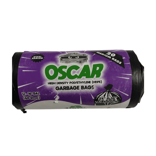 Oscar High Density Polyethylene (HDPE) Garbage Bags (20 Medium Bags) -79811892669 EBUYSTT
