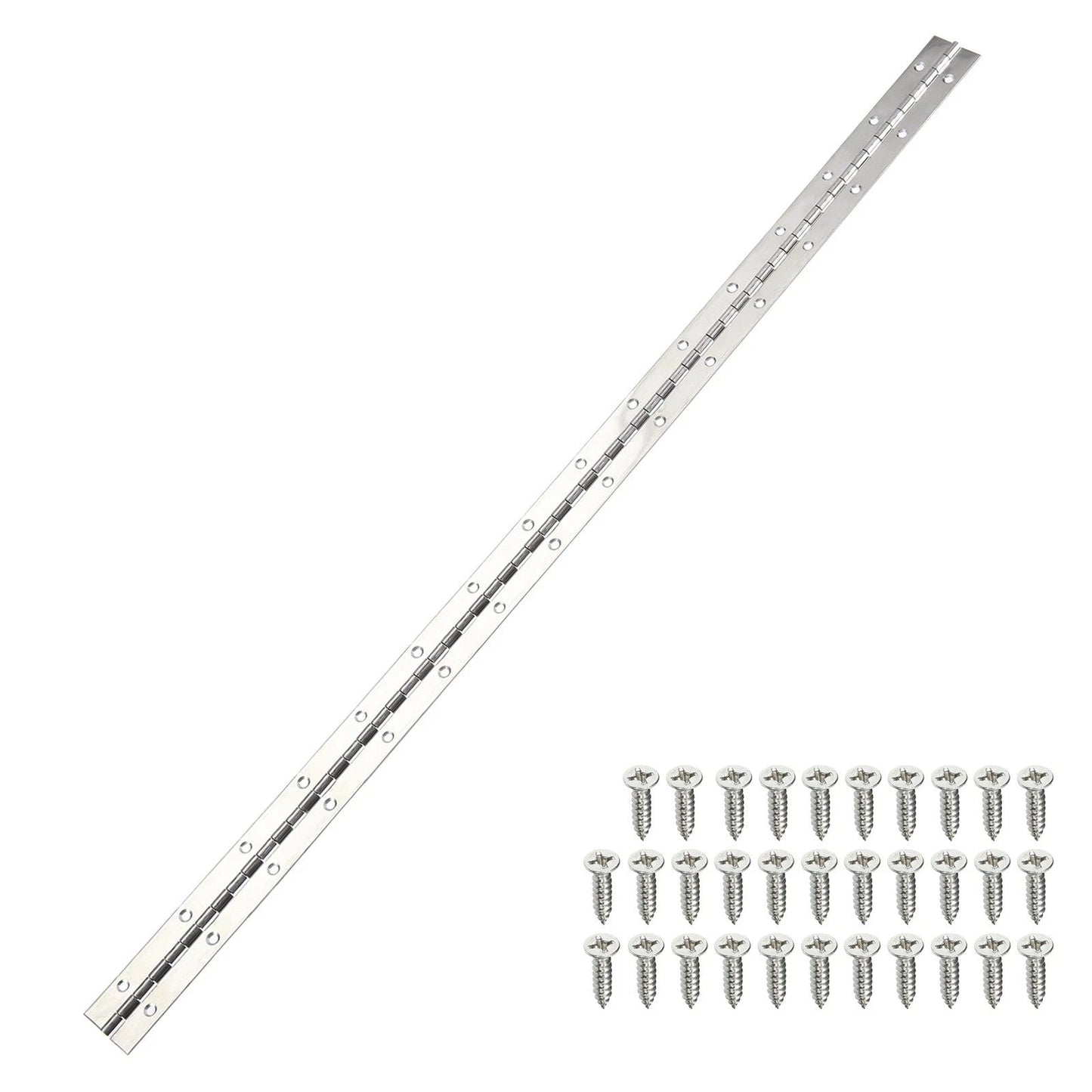 Piano Hinge 1 1/4 Inch x 48 ft x 1.0mm Finish Stainless Steel -48213 MEGA