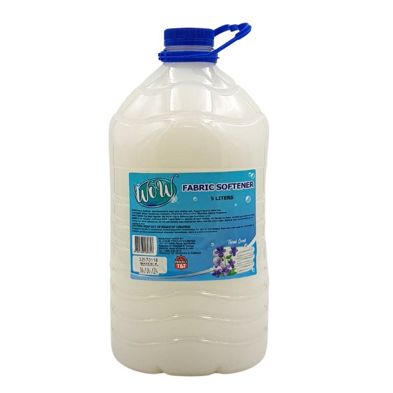 WOW FABRIC SOFTERNER 5L Model WFAS001 Soft, Fragrant, and Static-free after washing.- 76950318985 EBUYSTT