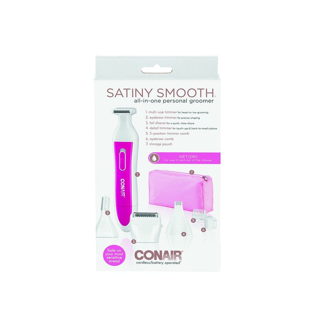 Conair Smooth Ladies All-in-One Personal Groomer, Battery Operated Ladies Shaver, Use Wet or Dry - LPG1N Pie's Variety Store